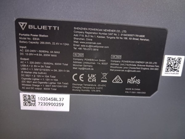 POWER STATION BLUETTI EB3A 1200W - 3