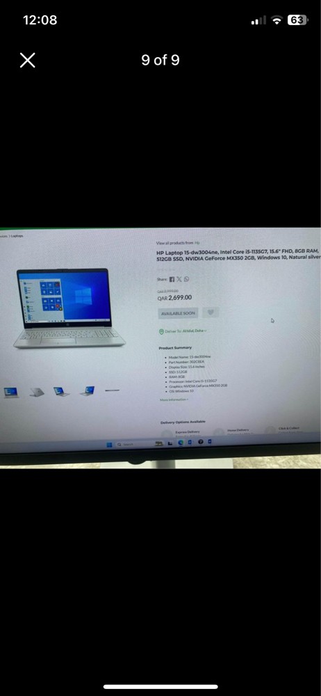 HP Pc Portable 15-dw4004nk - 9