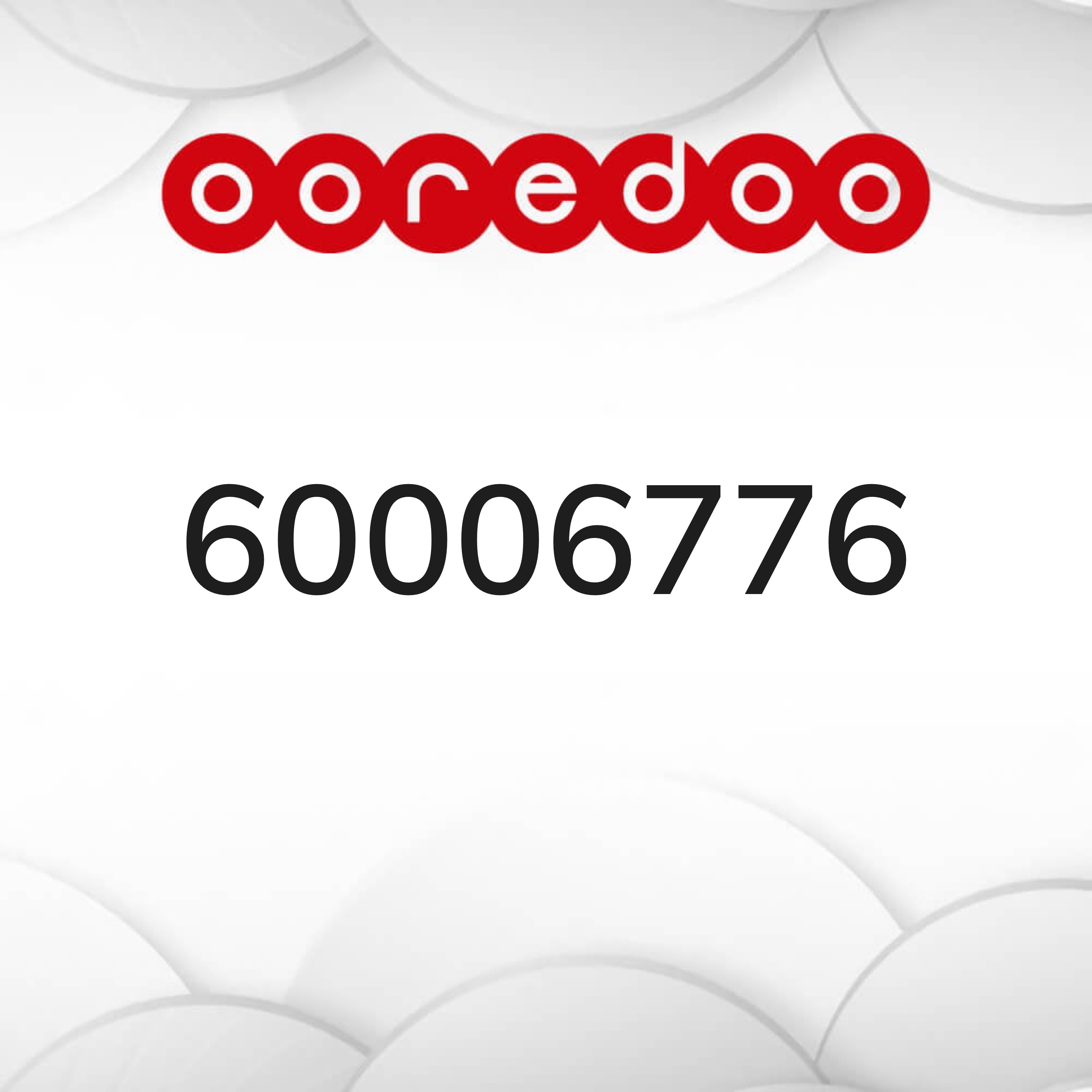 ooredoo special number 60006776 - 1