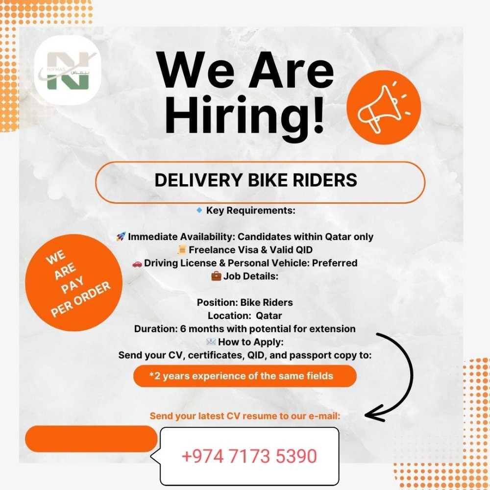 Bike drivers wanted - 1