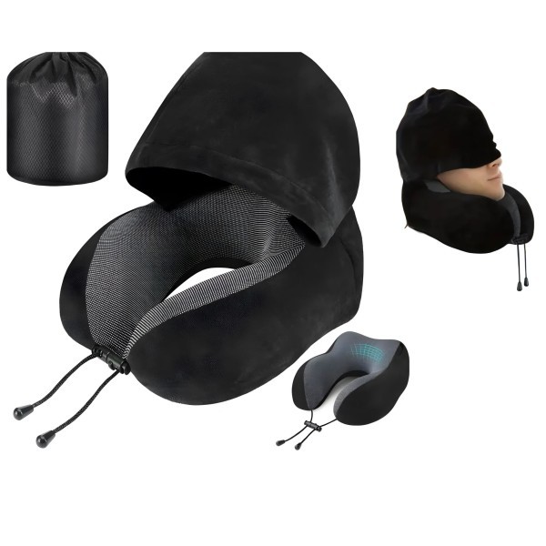 Hooded Travel Pillow - 1