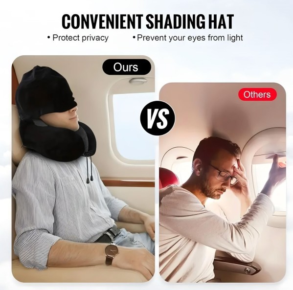 Hooded Travel Pillow - 3