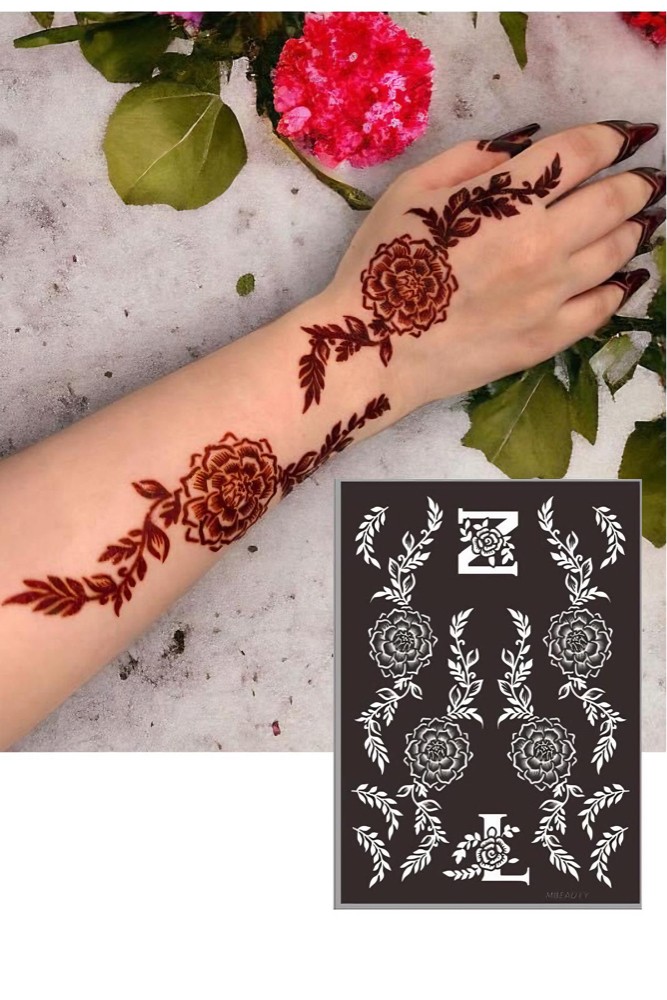استيكرات تعبئه الحنآ مريم بيوتي  - 9