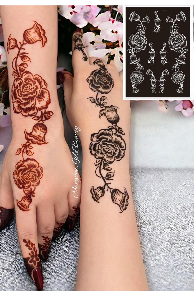 استيكرات تعبئه الحنآ مريم بيوتي  - 3