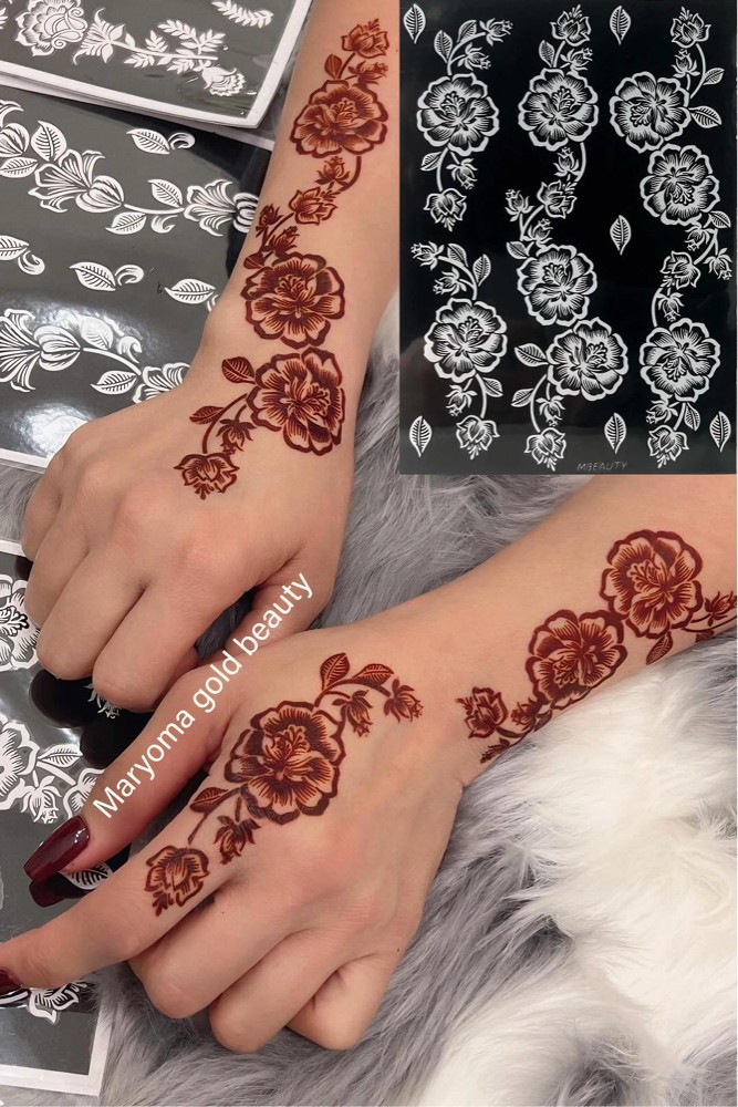 استيكرات تعبئه الحنآ مريم بيوتي  - 8