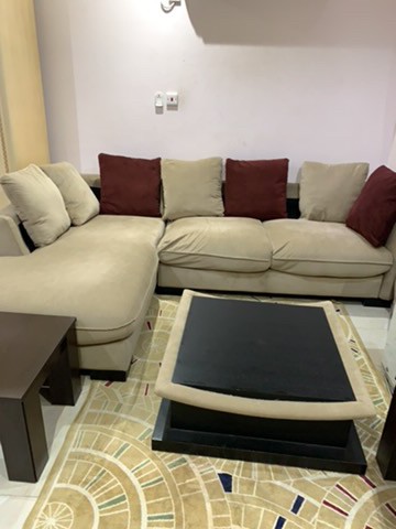 Sofa L shape with 2+1 tables - 1