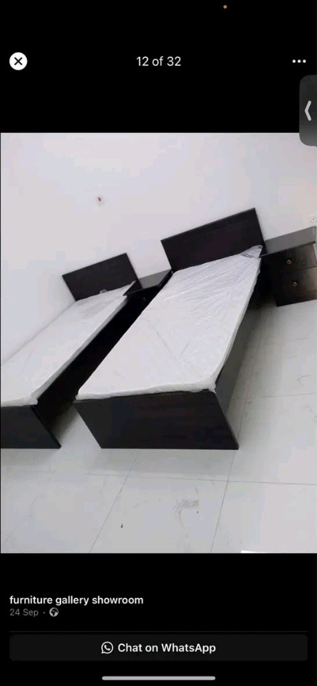 wooden single bed available - 5