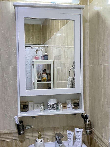 Wall mirror with shelves - 4