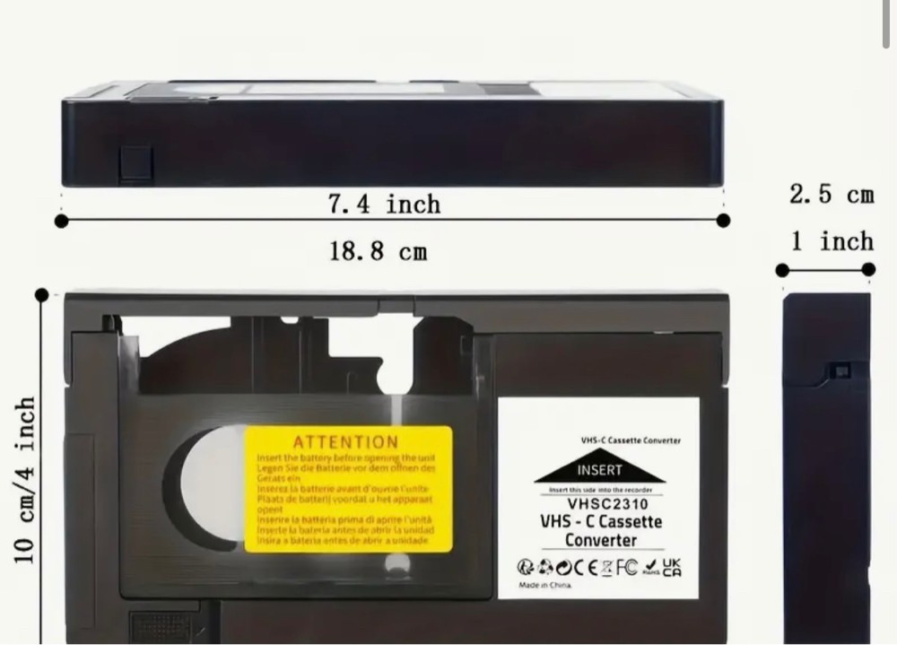 VHS-C to VHS adapter - 2