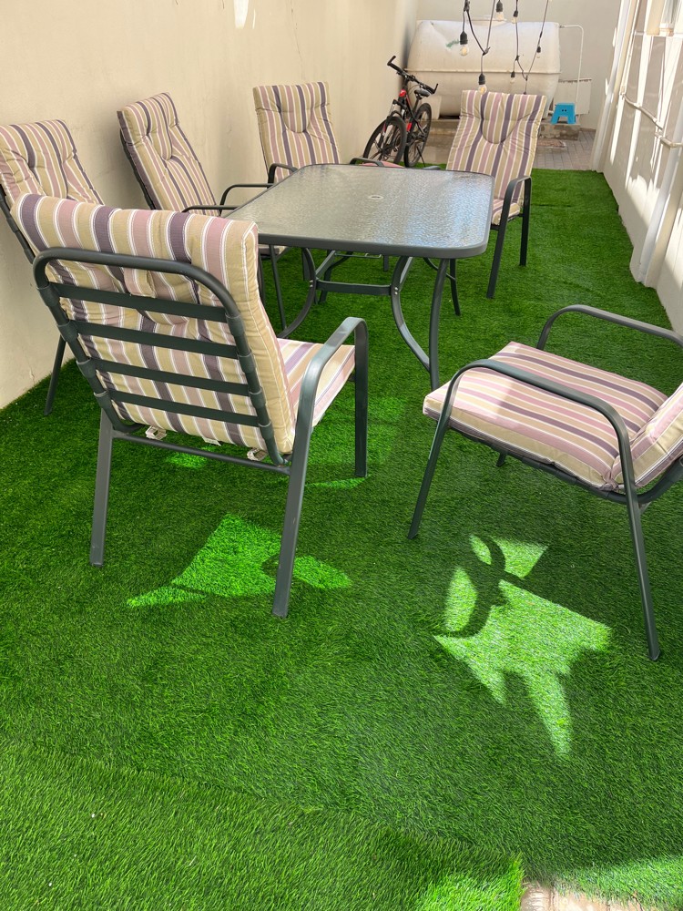 outdoor set one table + 6 chairs - 2