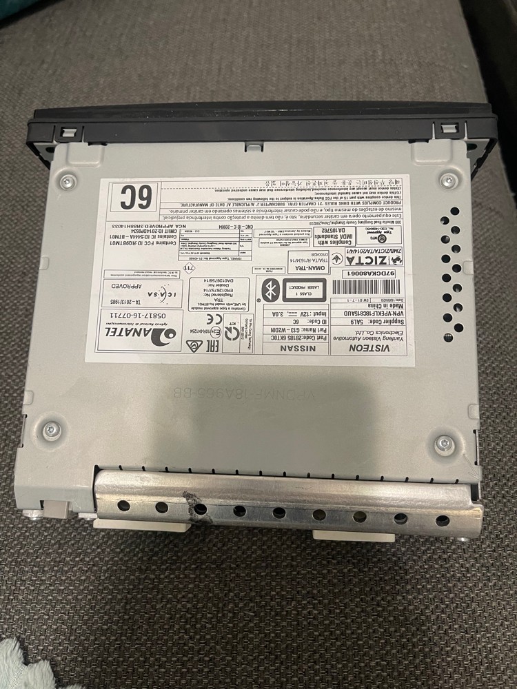 Radio cassette for Nissan extera - 3