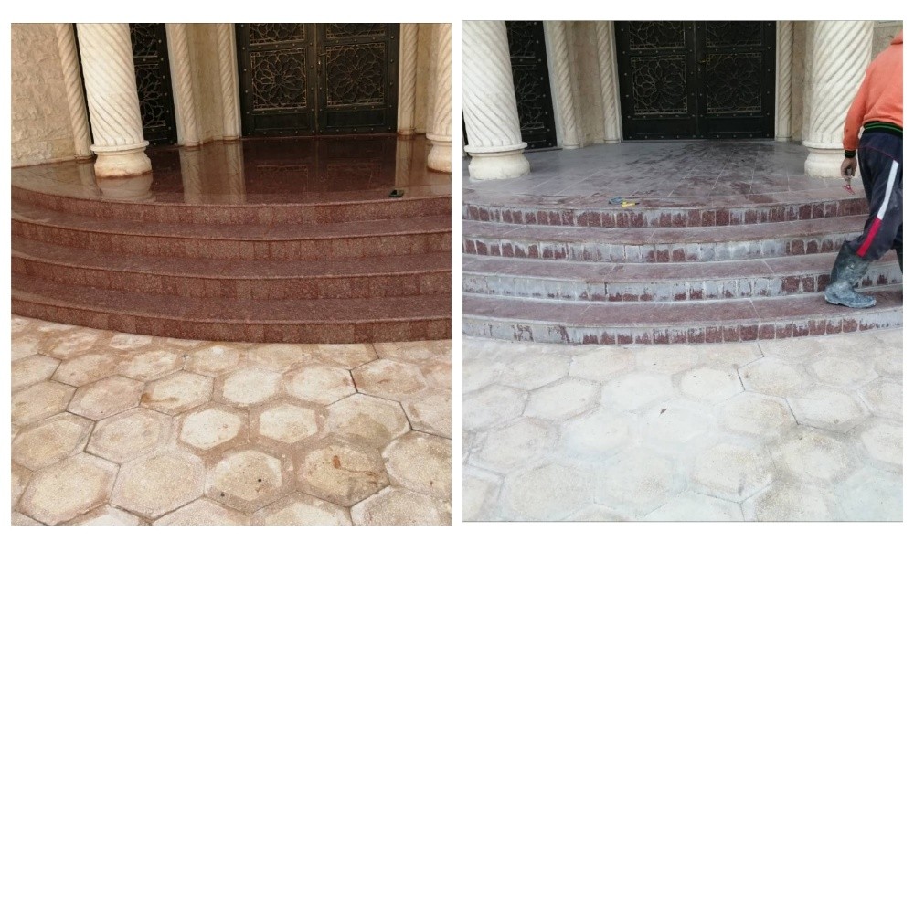 تنظيف مداخل الجرانيت - 3