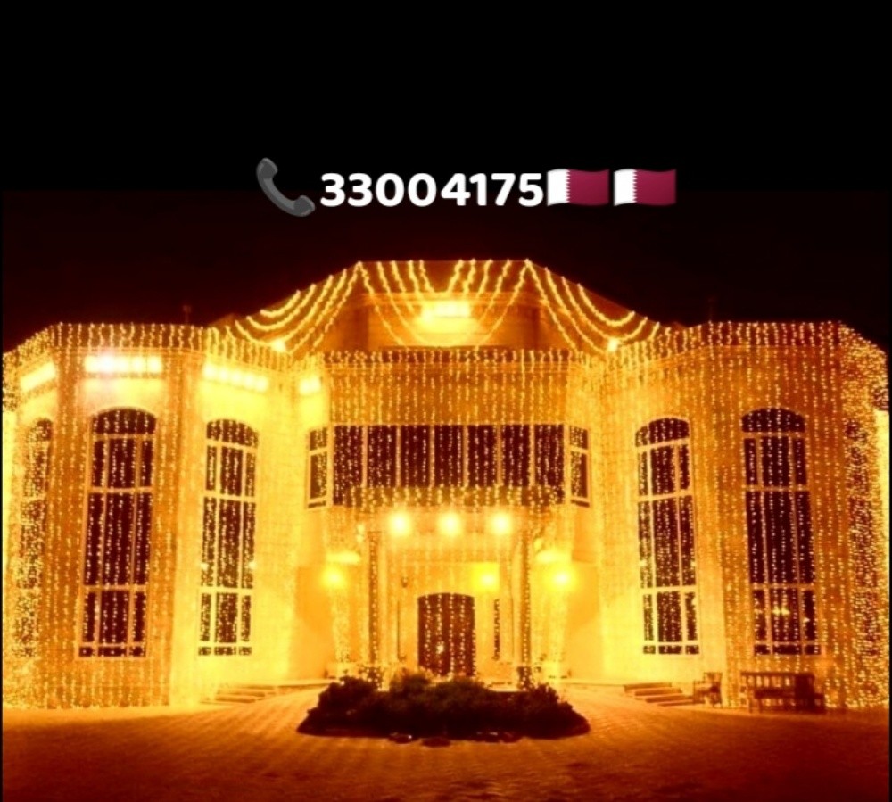 Wedding lighting decoration,Qatar - 2