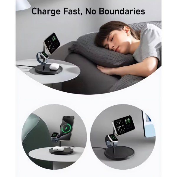 3-in-1 Magnetic Wireless Charger - 3