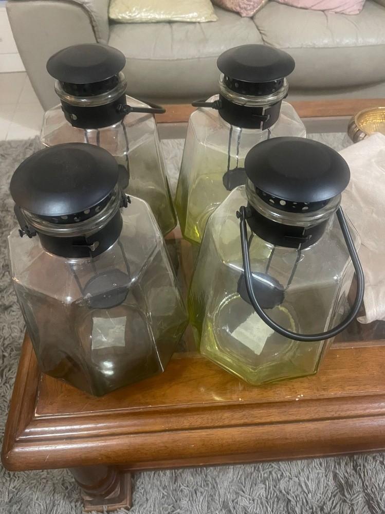 Candle holder glass with stand - 4
