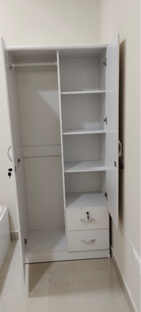 Silver Bunk Bed,Metal Bed,Cabinet - 11