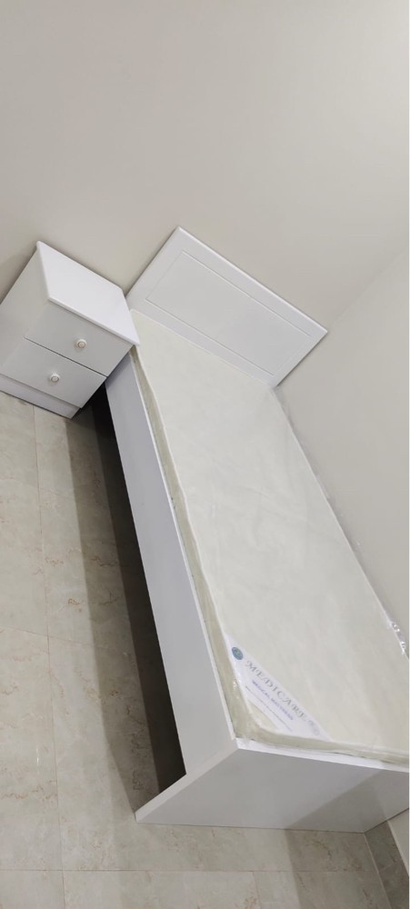 Silver Bunk Bed,Metal Bed,Cabinet - 2