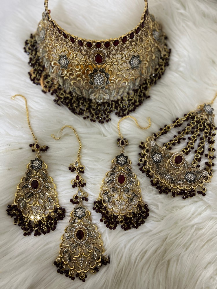 Bridal set Maroon - 2