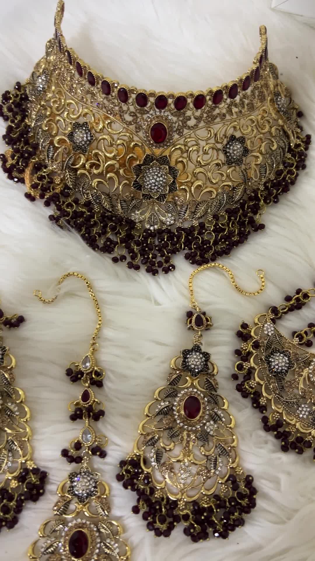 Bridal set Maroon - 1
