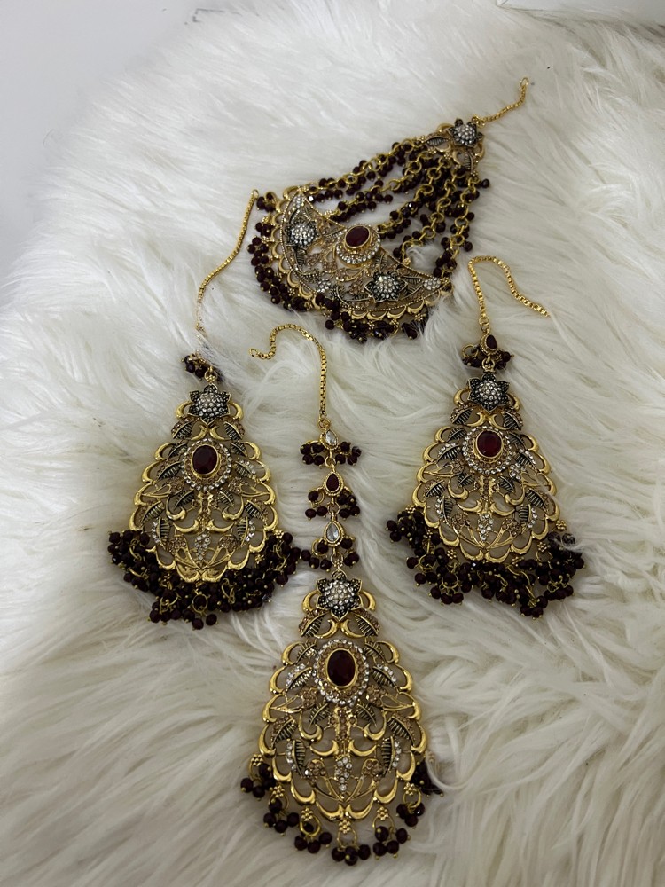 Bridal set Maroon - 3