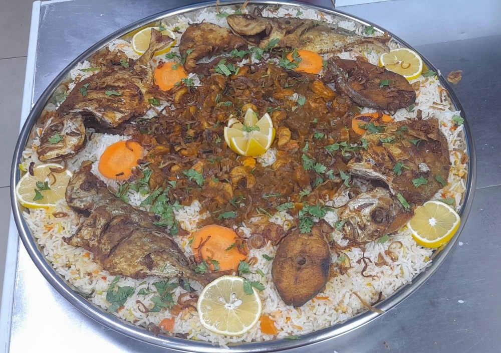 طبق برياني السمك المختلط - 1