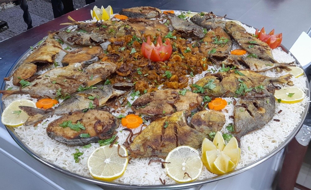 طبق برياني السمك المختلط - 7