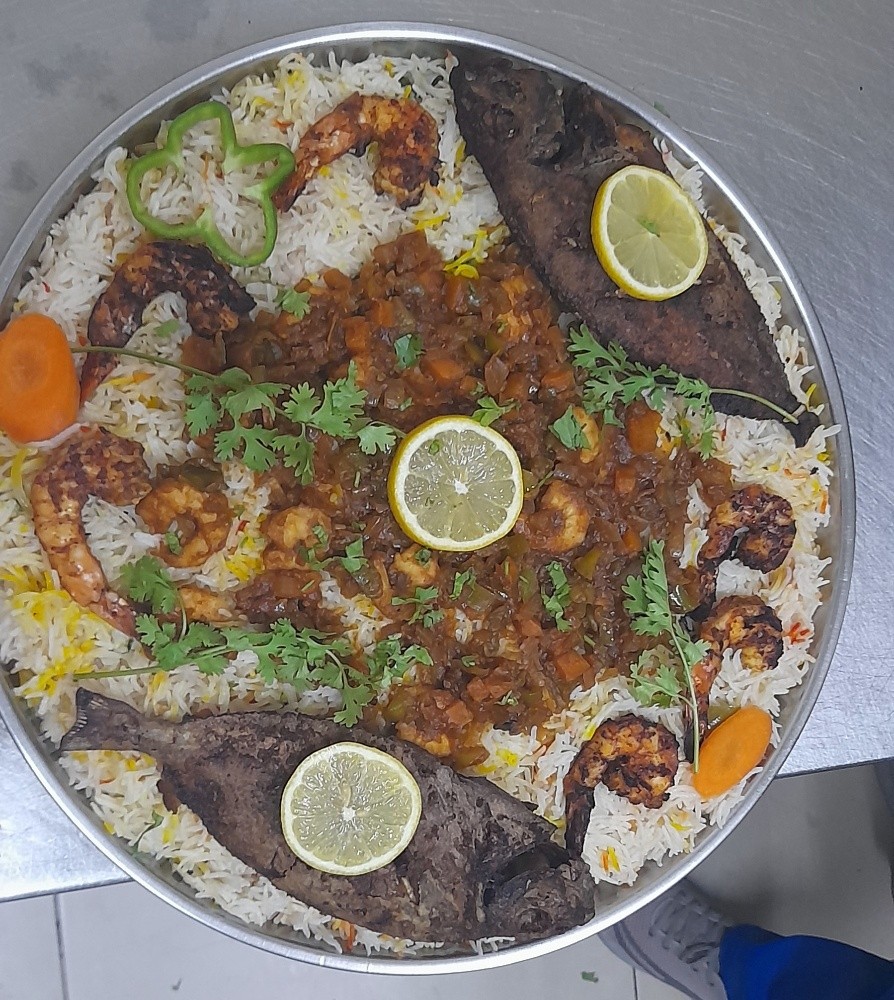طبق برياني السمك المختلط - 13