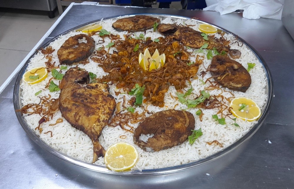 طبق برياني السمك المختلط - 4