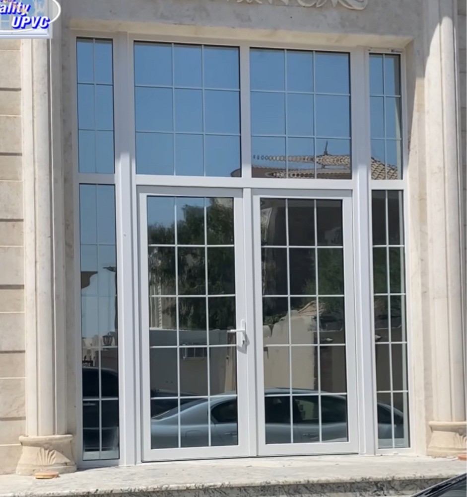 upvc door window glass partation  - 3