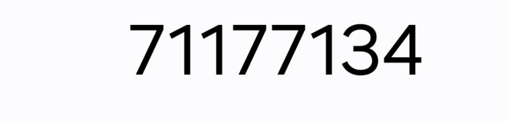 New number Vodafone - 1