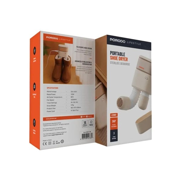 Porodo Shoe Dryer - 5