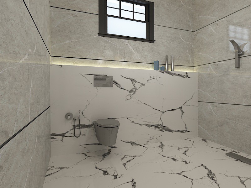 Marble and ceramic installation - 6