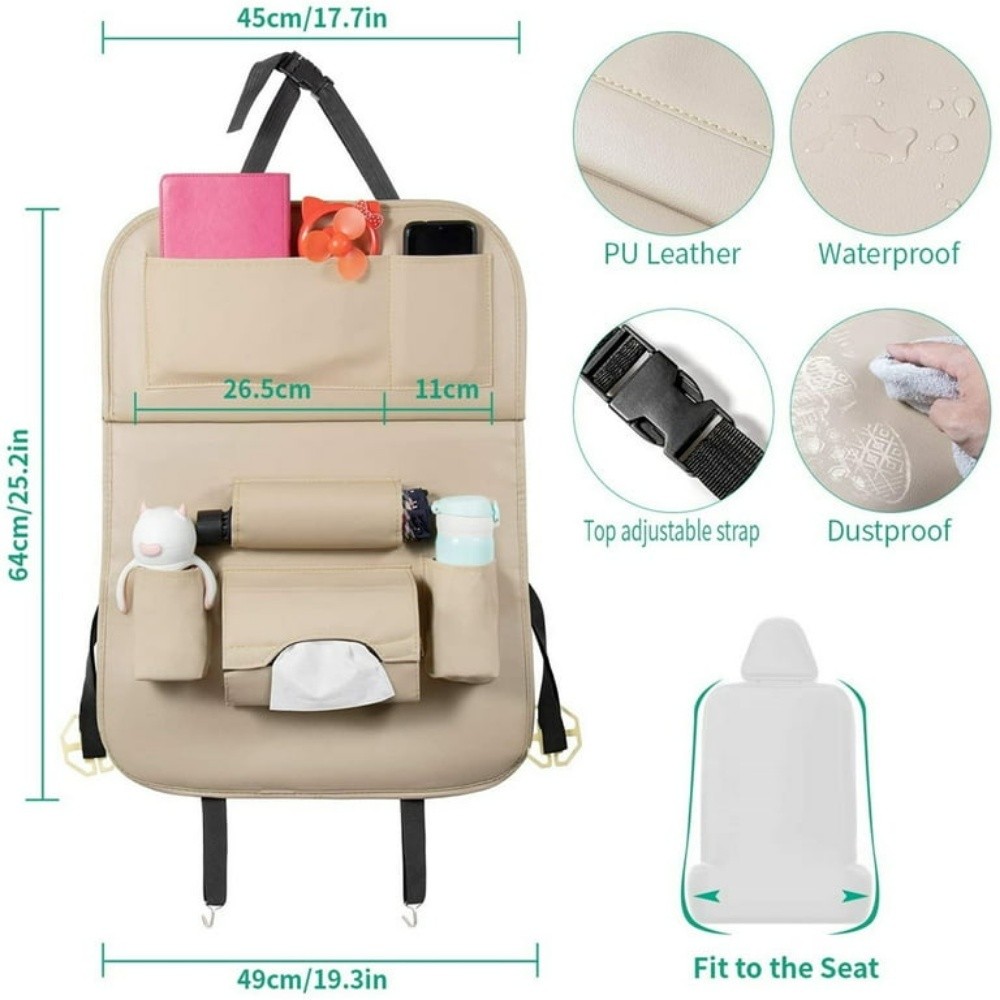 storage bag for car back Seat - 4