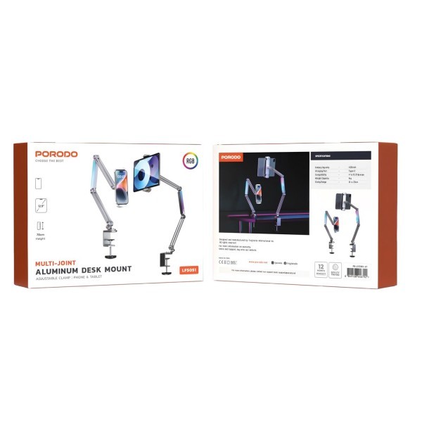 Porodo Multi-Joint Desk Mount - 5
