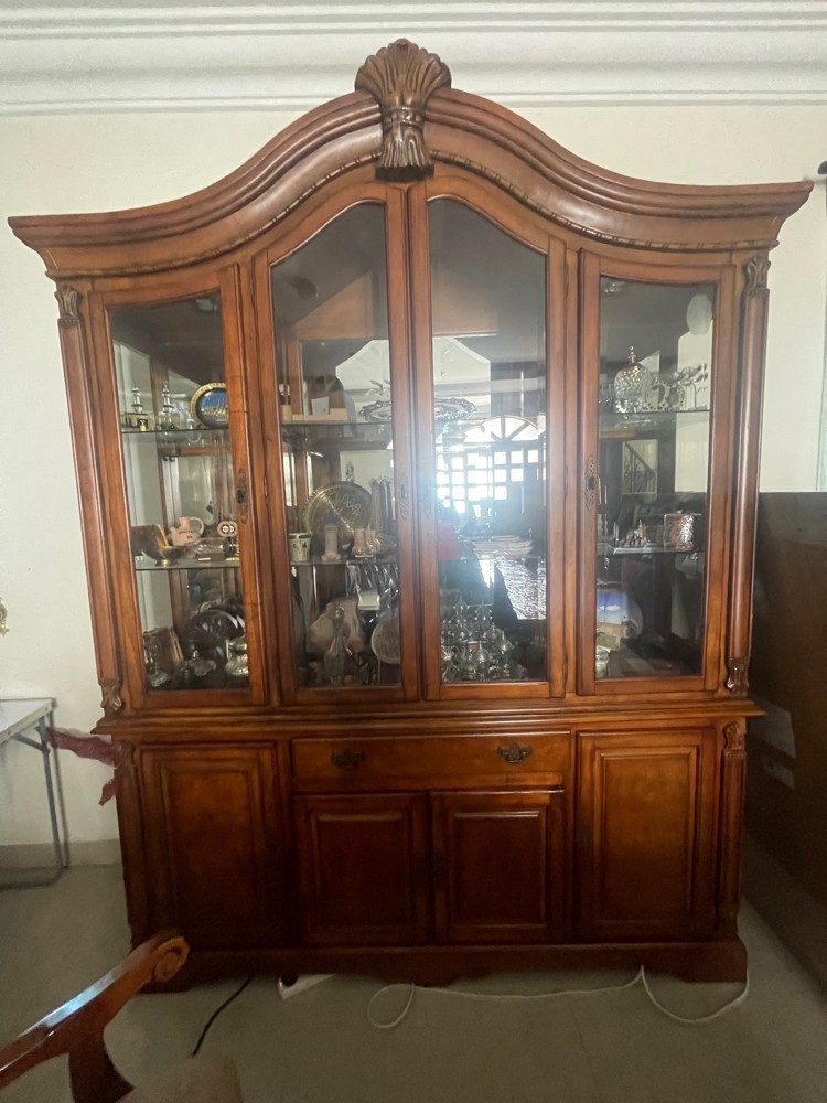 Glass Wooden Cabinet - 1