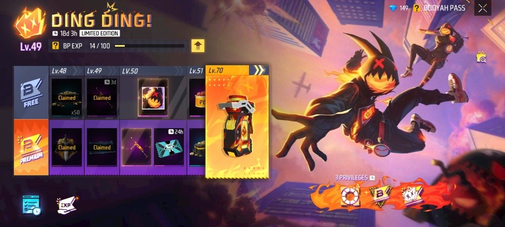 free fire account for sale - 1