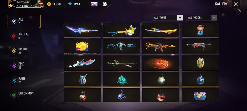 free fire account for sale - 3