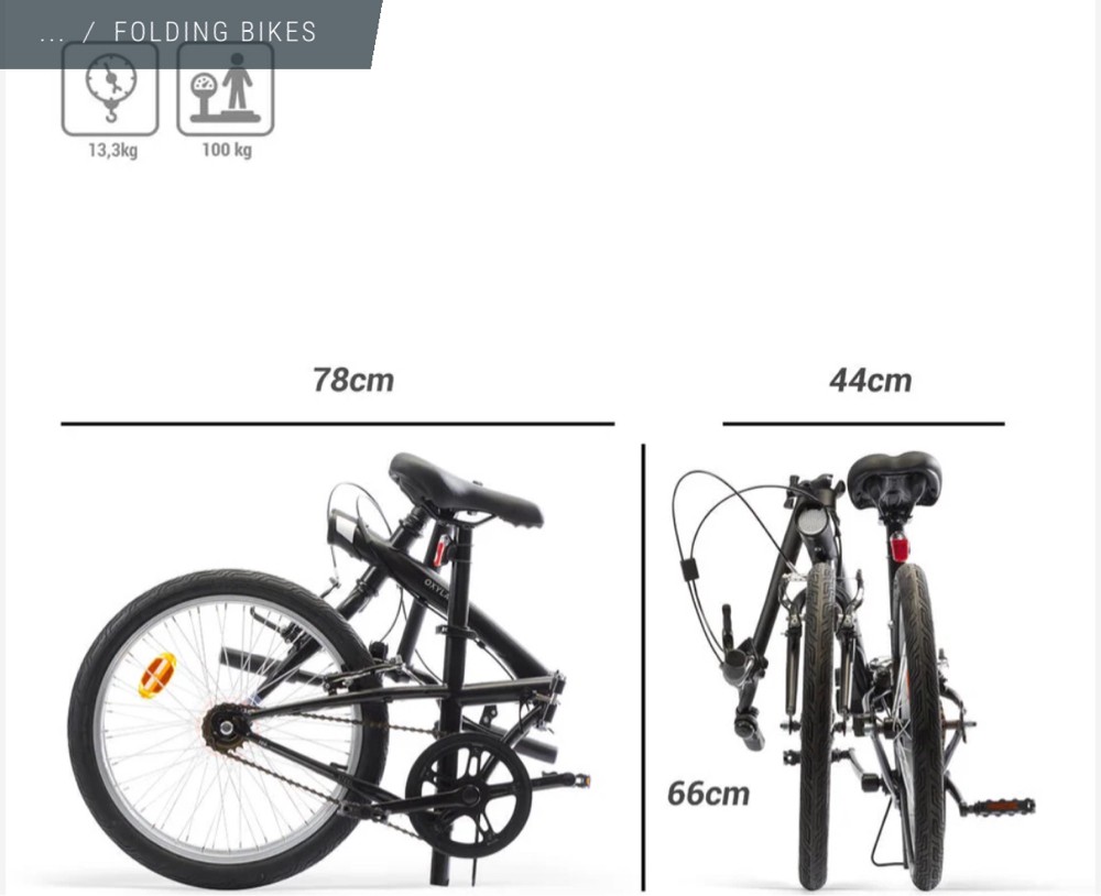 Foldable bike B-twin - 2