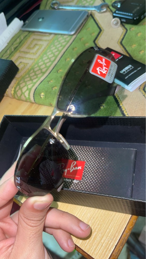 rayban original with papers , bag - 2