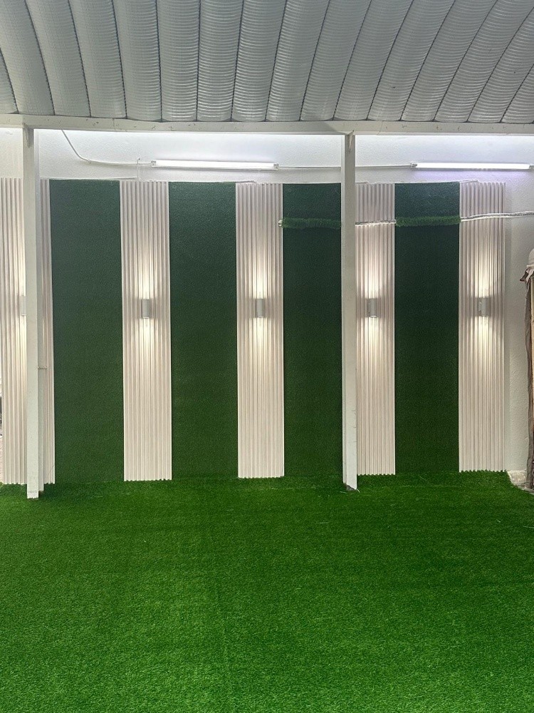 curtains artificial grass carpat - 1