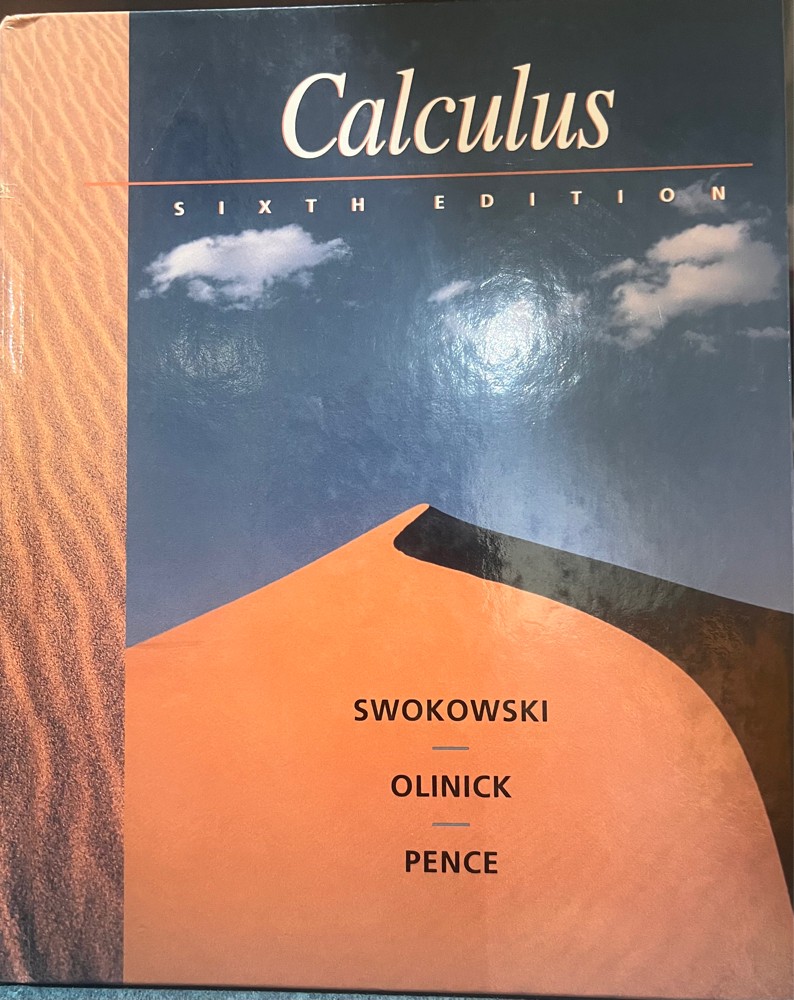 Calculus, Sixth Edition. - 1