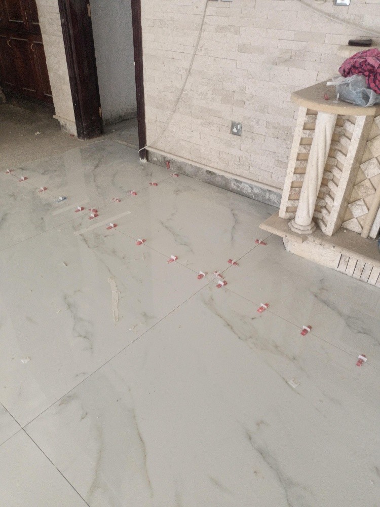 gypsum paint tiles setting - 3