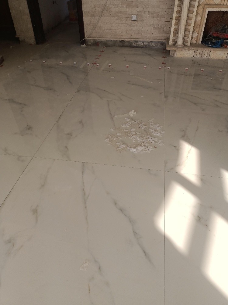 gypsum paint tiles setting - 4