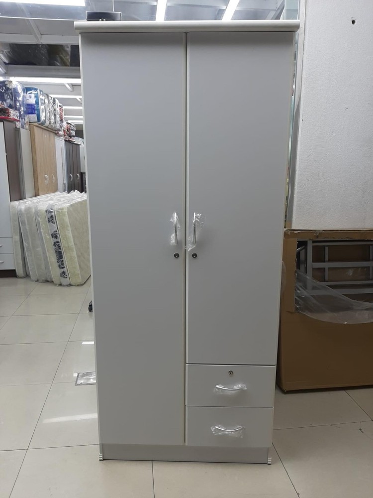 New steel & wooden Bed , cabinet  - 13