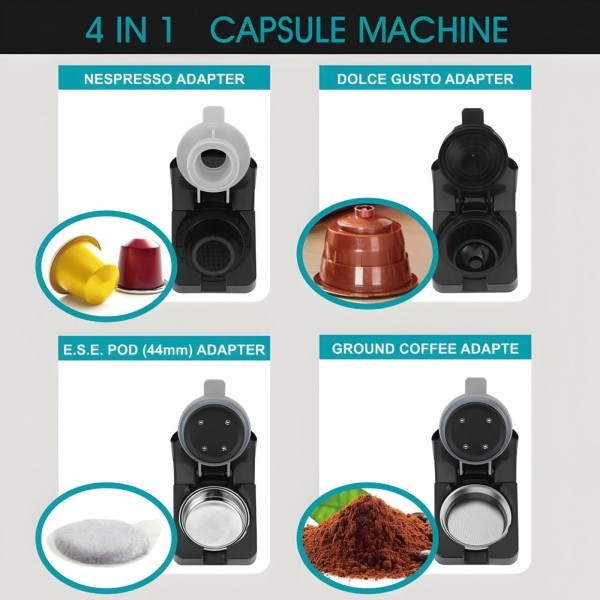 4-in-1 Capsule Coffee Machine - 4
