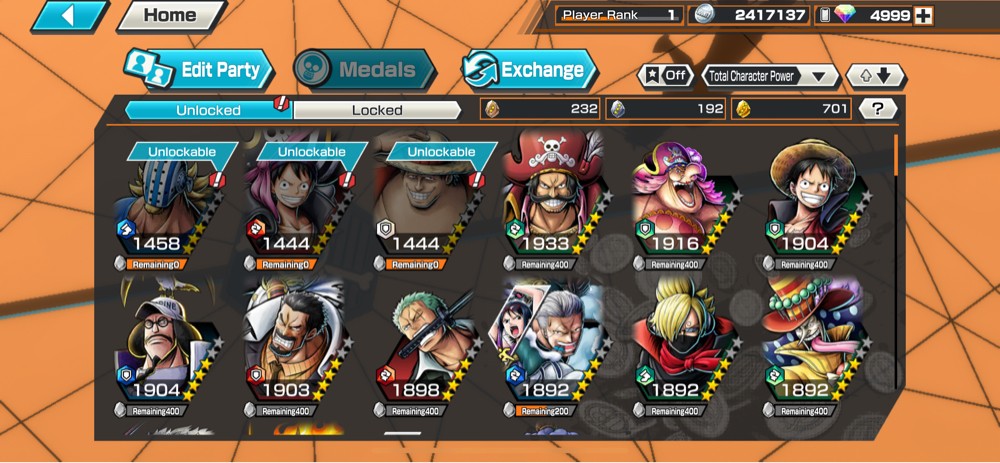 bounty rush Roger + 5000 gems - 1