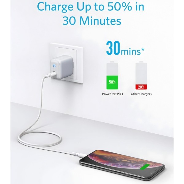 Charger with USB-C to Lightning - 3