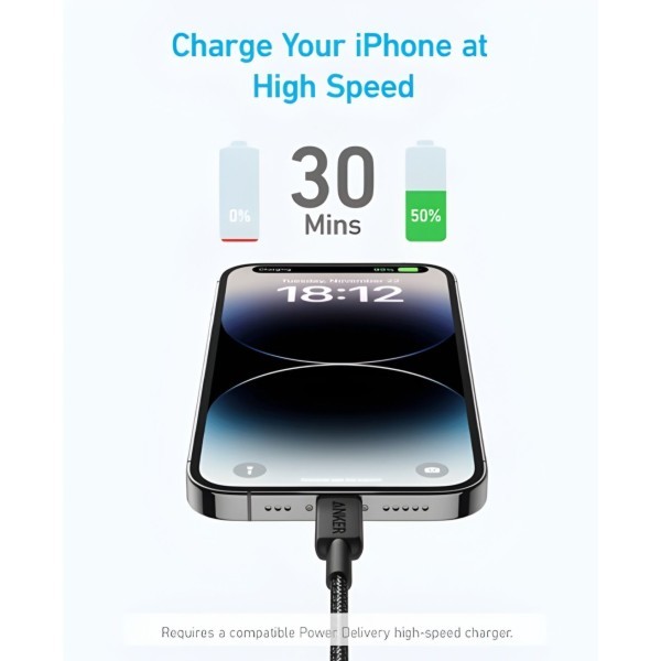 Anke322 USB-C to Lightning Cable - 4