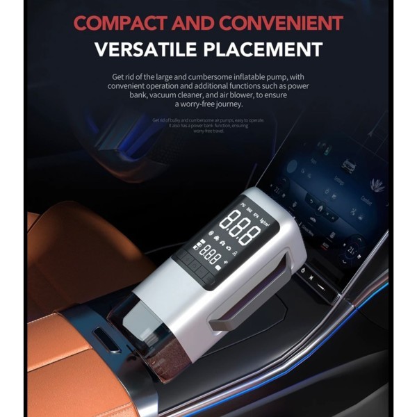 Air inflator with car battery - 4