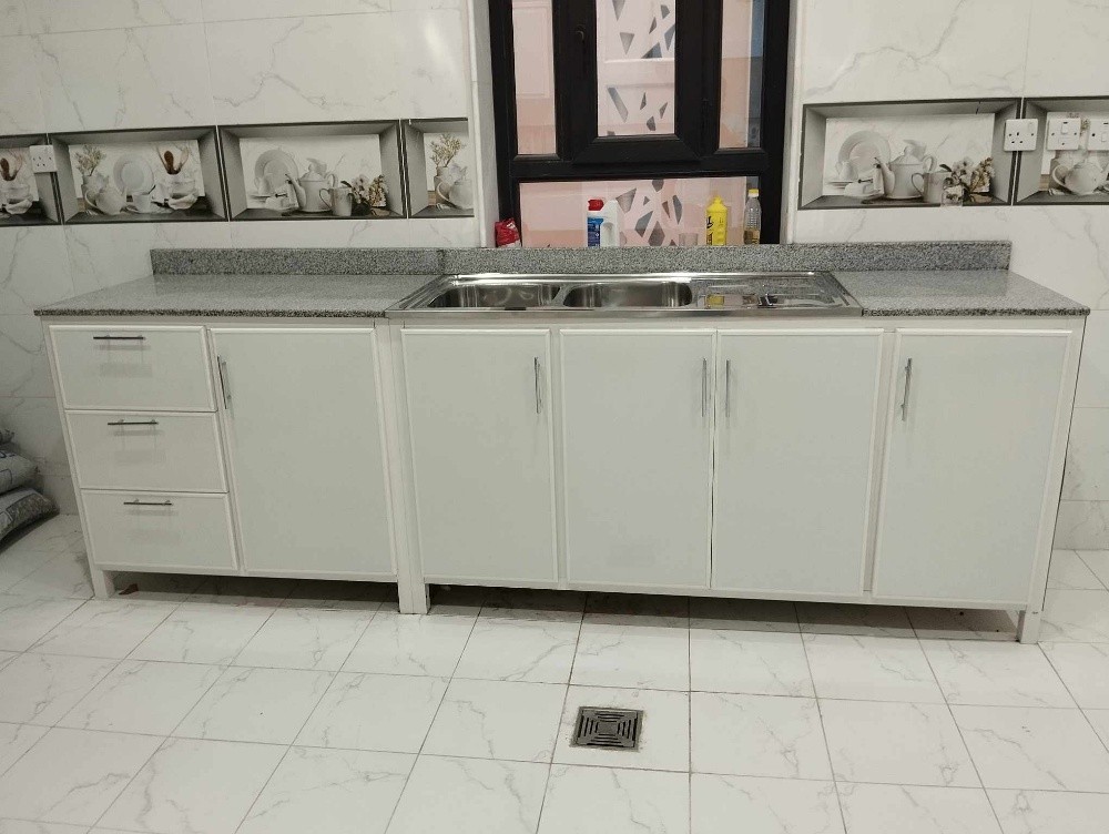 making Aluminium kitchen cabinet - 2
